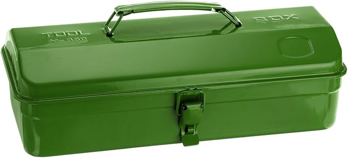 HARFINGTON Tool Box 14.2" Portable Steel Tool Box Hip Roof Style with Metal Latch Closure Tool Ch... | Amazon (US)