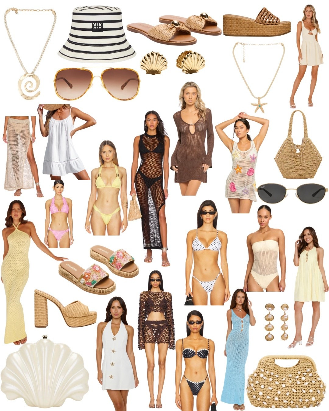 vacation outfits beach inspo☀️👙🏝️🐚 #beachootd #ootd #vacation #beachfashion 

#LTKootd #LTKSeasonal #LTKTravel