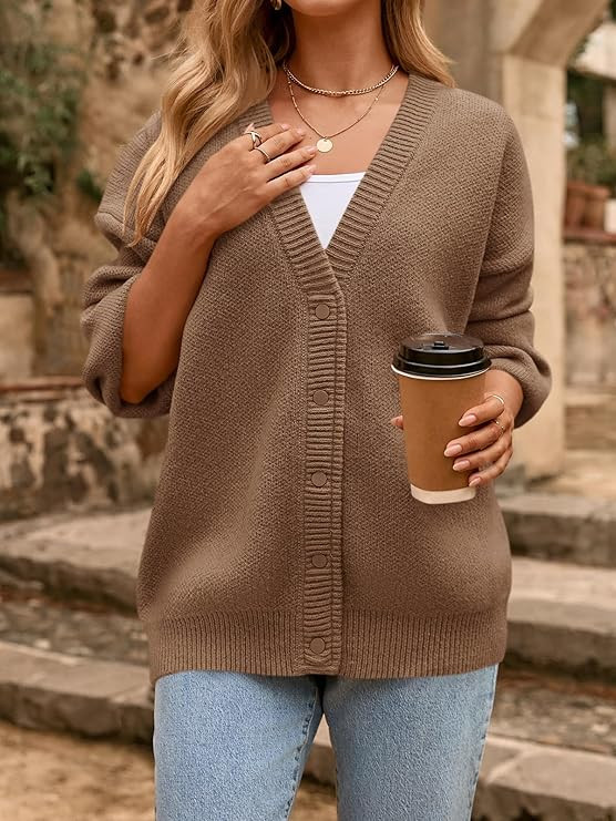 Cicy Bell Womens Oversized Chunky Cardigan Sweaters Trendy Button Down Knit Sweater 2025 Fall Win... | Amazon (US)