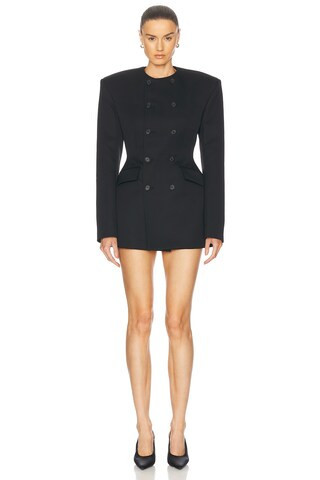 WARDROBE.NYC x Rosie Huntington-Whiteley RHW Blazer Dress in Black | FWRD 