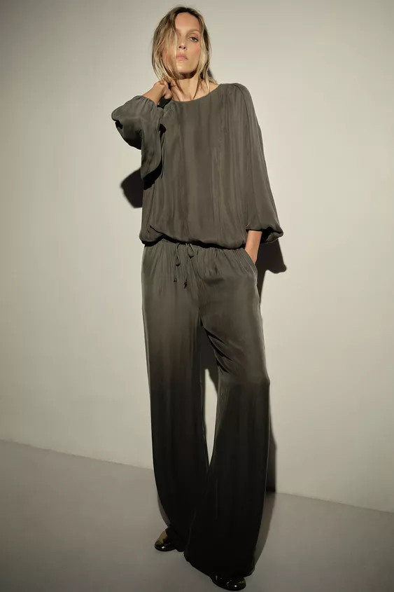 ZW COLLECTION FLOWING TROUSERS | Zara UK