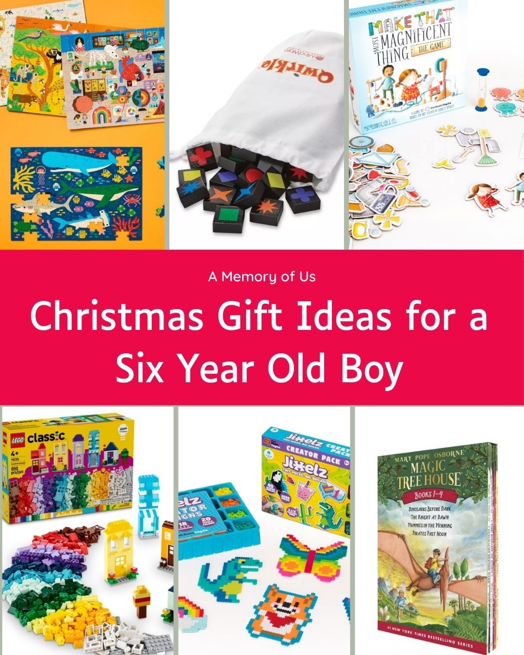 Sharing exactly what I’m buying my 6 year old for Christmas this year! This post includes links of things we are buying but also what I’m sharing with family who are asking for ideas. You’ll find games, puzzles, creative art activities, books and more included. Check it out if you are looking for unique Christmas gifts for a 6 year old boy! 

#LTKGiftGuide #LTKHoliday #LTKKids
