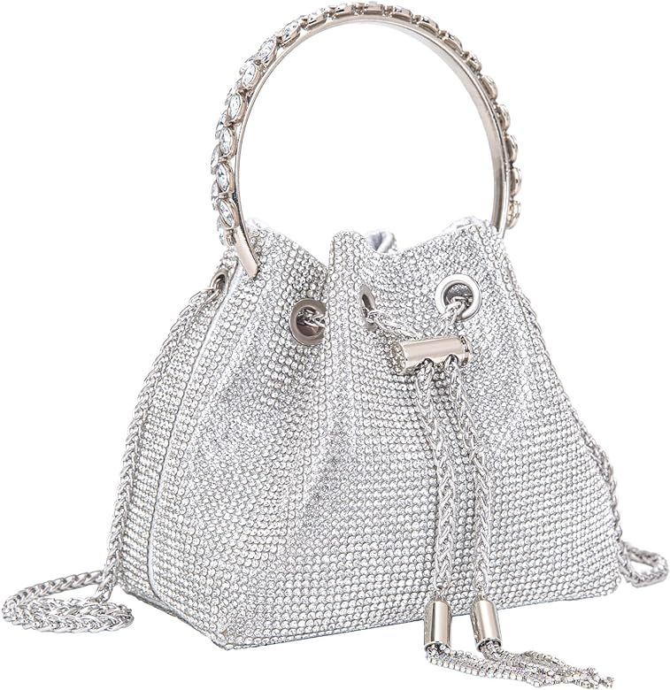 BBTT.ful Women's Evening Handbags Rhinestone Purse Sparkling Crossbody Bag Wedding Prom Party Clu... | Amazon (US)