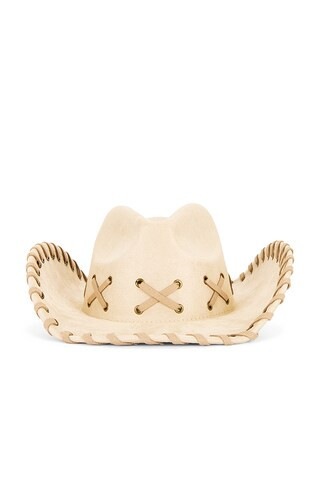 Lea Cowboy Hat in Cream | Revolve Clothing (Global)