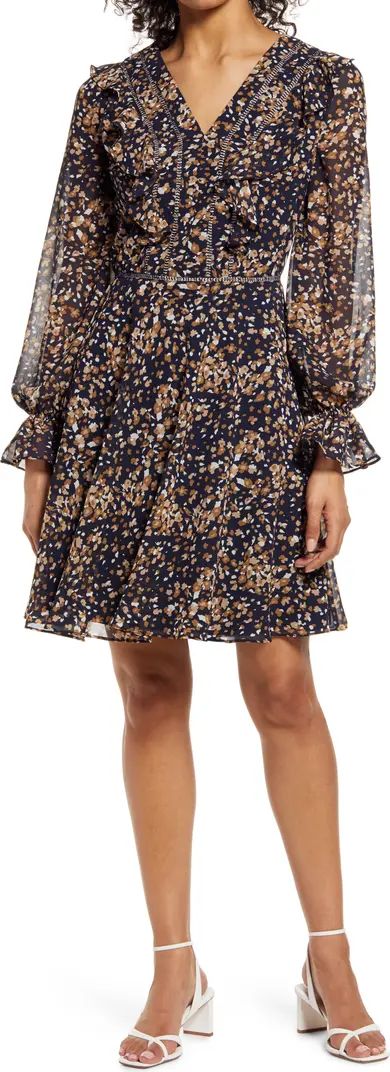 Shani Floral Long Sleeve Fit & Flare Dress | Nordstrom | Nordstrom