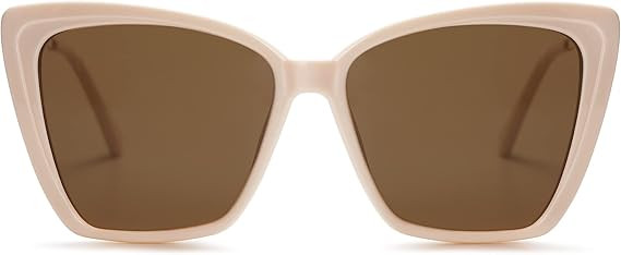 SOJOS Trendy Polarized Sunglasses For Women Retro Womens Oversized Square Cat Eye Sun Glasses UV ... | Amazon (US)