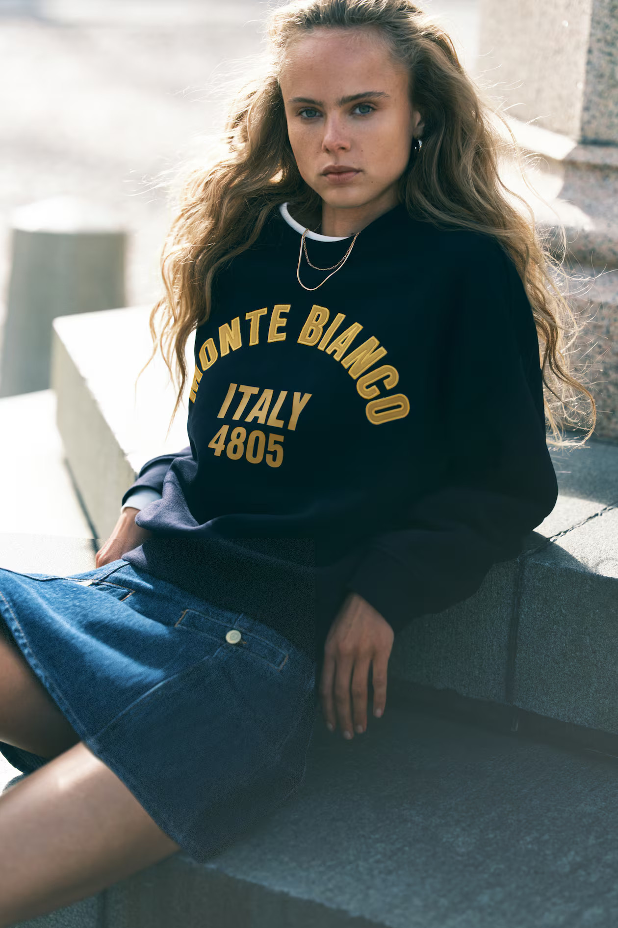 Motif-detail sweatshirt | H&M (UK, MY, IN, SG, PH, TW, HK)