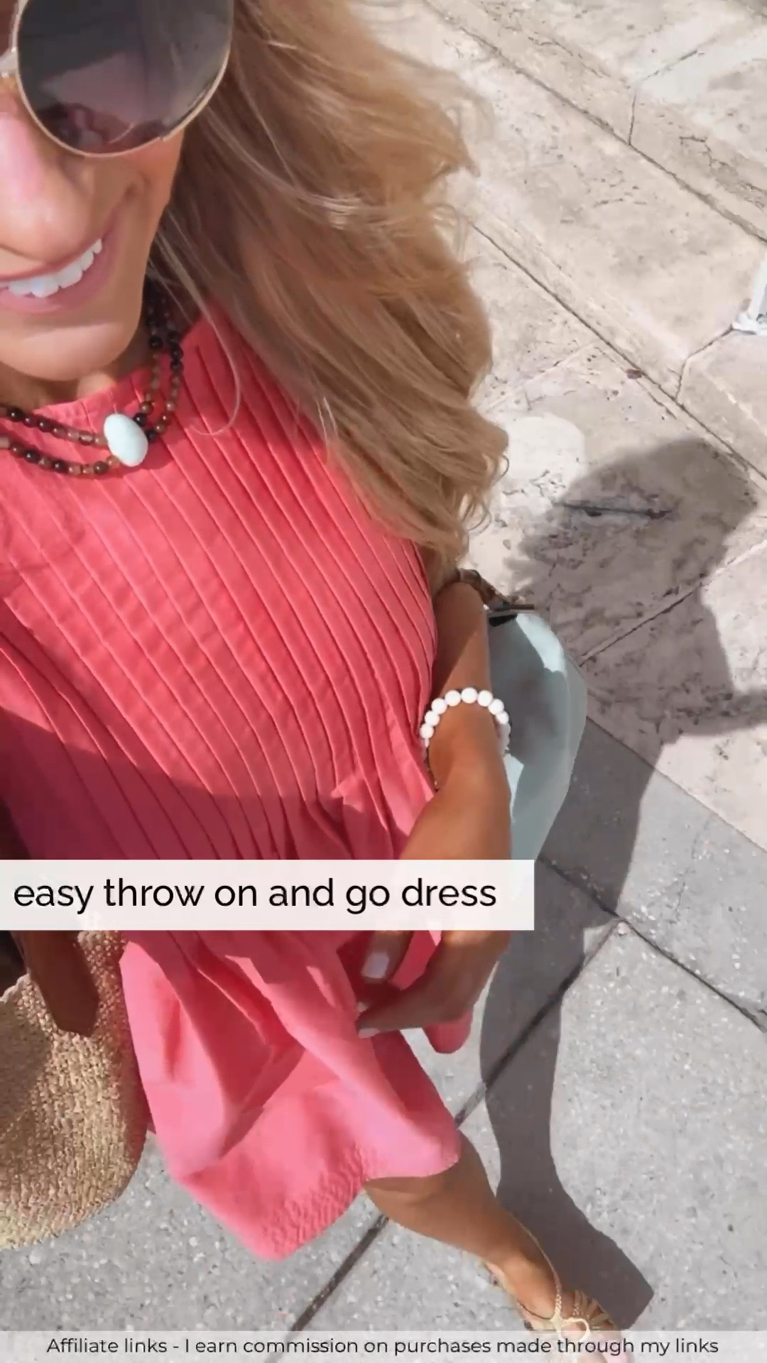 Affiliate links - I earn commission on purchases made through my links | Walmart fashion dress, summer dress, short pink dress flowy, easy everyday outfits cute and casual 