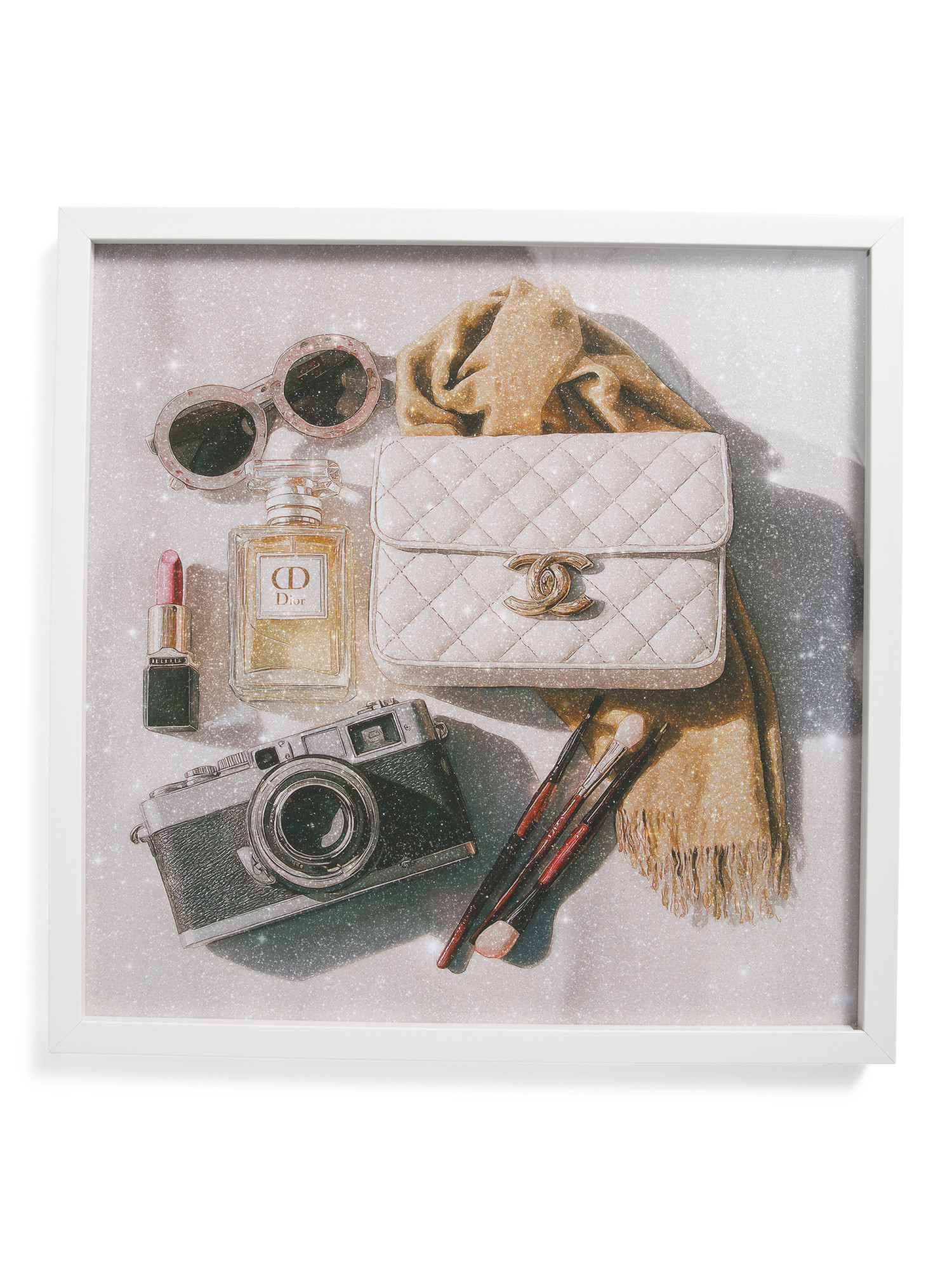 20x20 Her Go To Morning Accessories Shadow Box Wall Art | Home | Marshalls | Marshalls