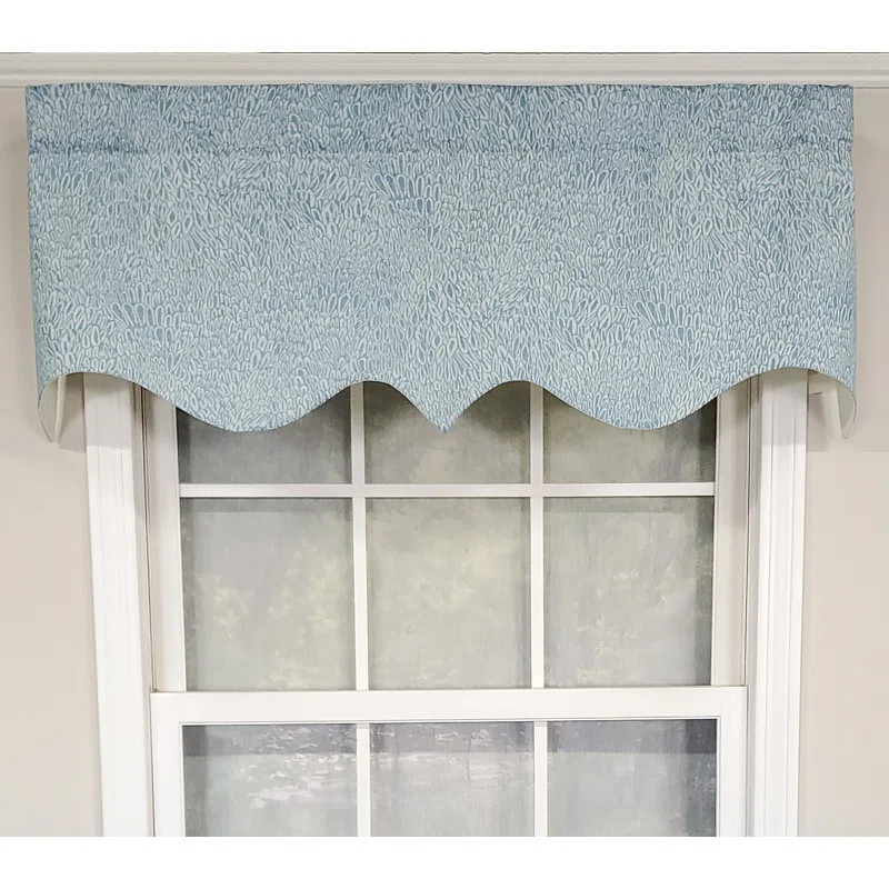 Miramar Cotton Blend Paisley Scalloped Window Valance | Wayfair North America