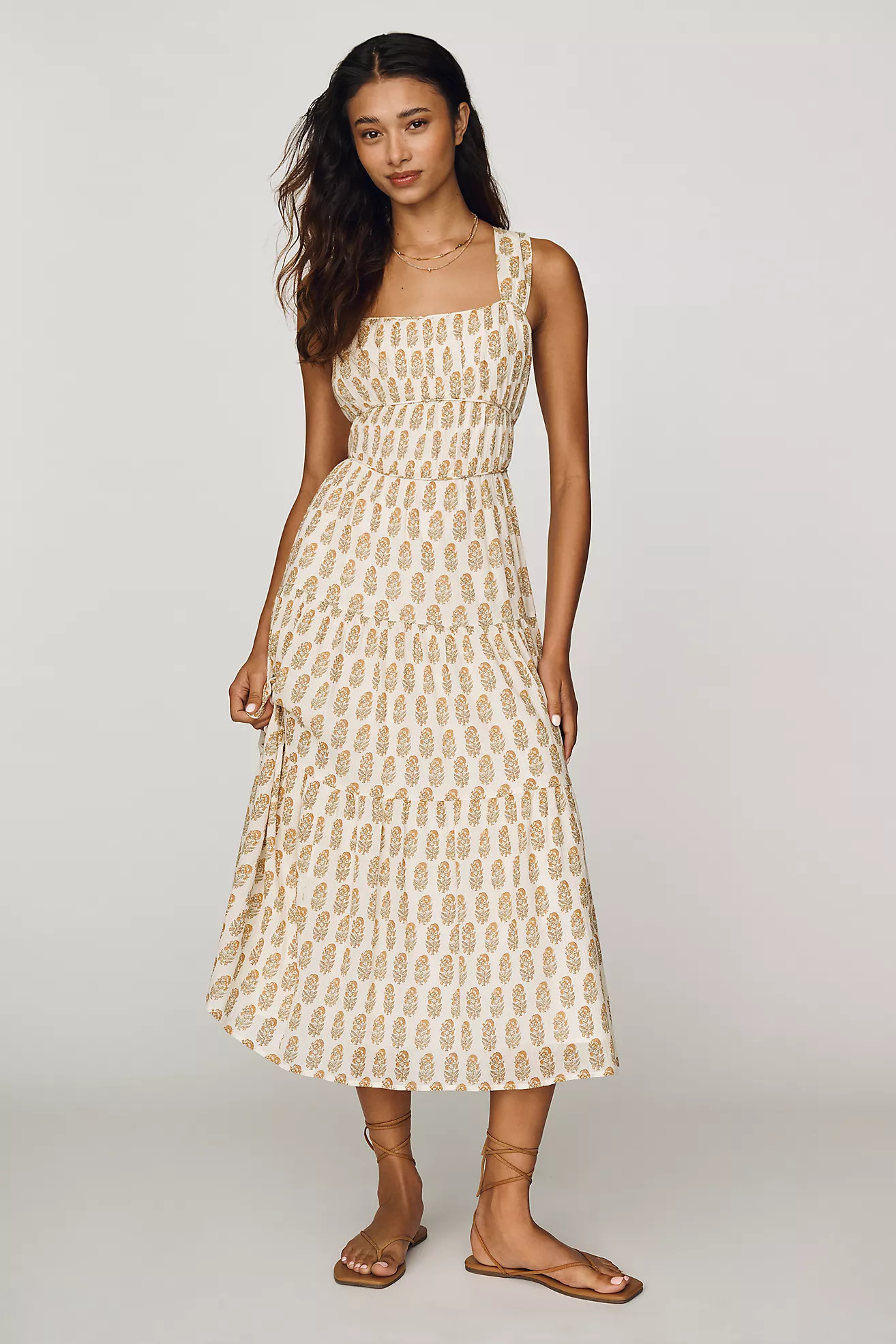 PAIGE Kinney 100% Cottton Midi Dress | Anthropologie (US)