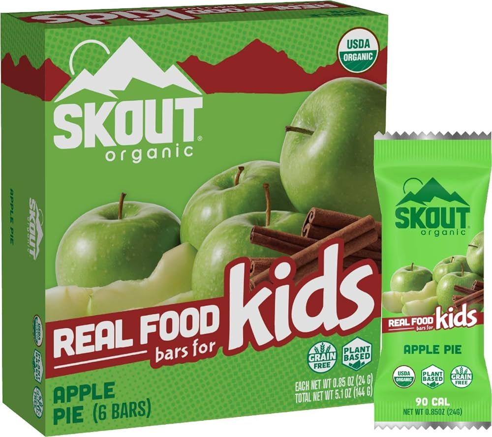 SKOUT Organic Applie Pie Kids Bars, 5.1 OZ | Amazon (US)