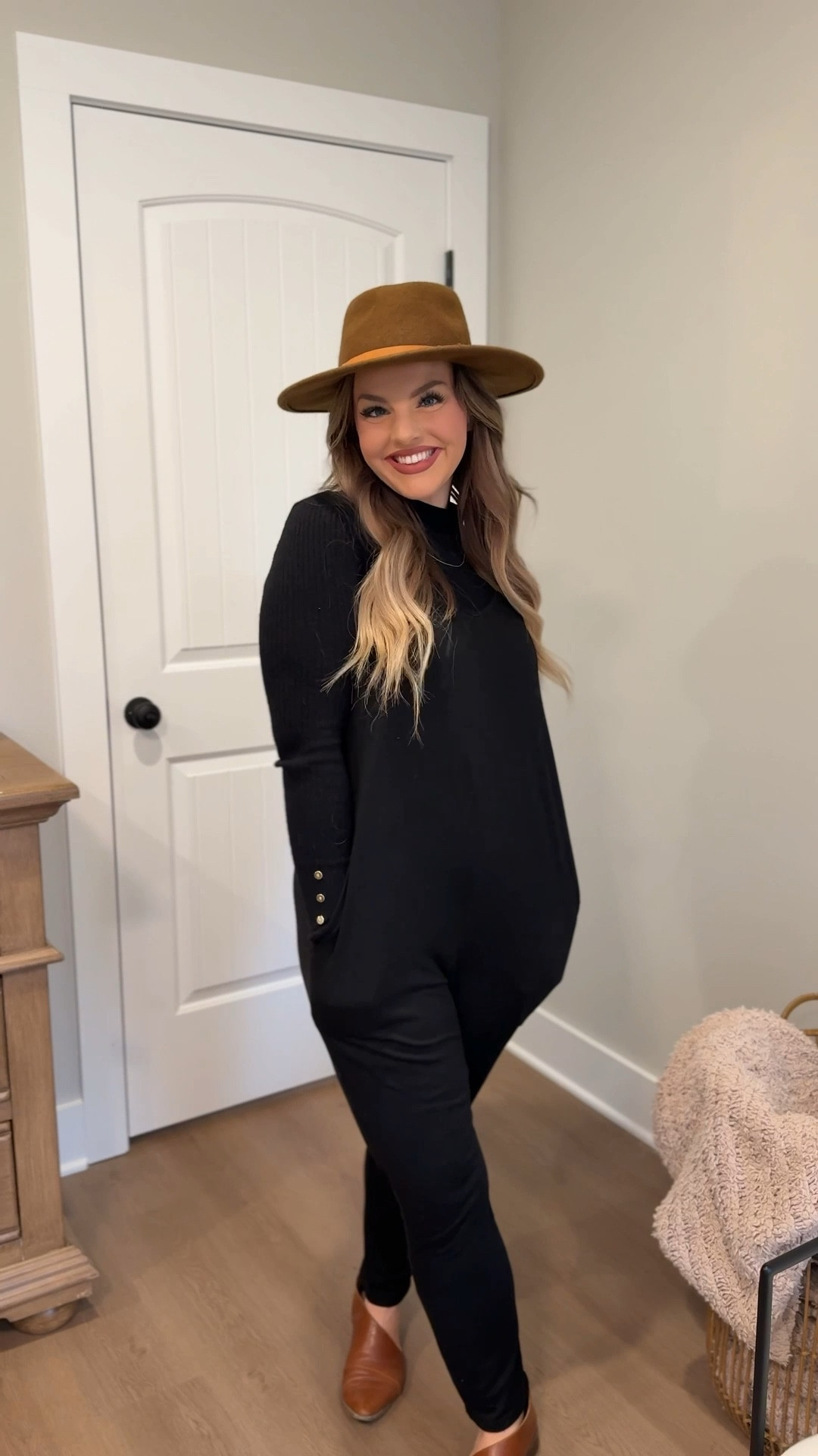rainy day church ootd 🌧️🍁

Amazon, Target, black jumpsuit, black turtleneck, brown hat, fall outfit inspo

#LTKootd #LTKmomlife #LTKdayinmylife