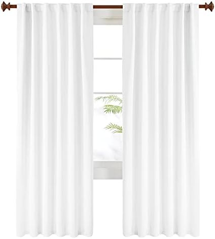 Deconovo Long Semi Blackout Curtains - Back Tab and Rod Pocket 50% Light Blocking Curtain Drapes for | Amazon (US)