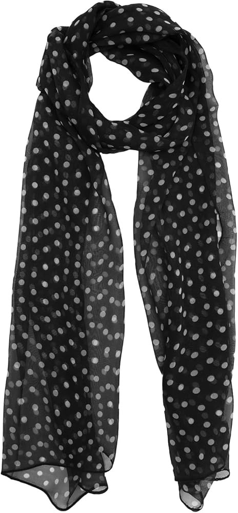 Polka Dot Scarf for Women, Vintage Scarves for Women Lightweight | Amazon (US)