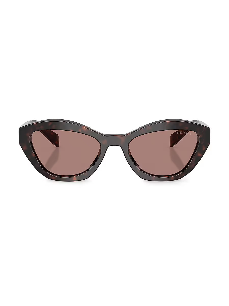 Women's 52MM Tortoise Butterfly Sunglasses - Light Brown | Saks Fifth Avenue