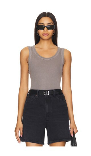 AGOLDE Poppy Tank in Taupe. - size S | Revolve Clothing (Global)