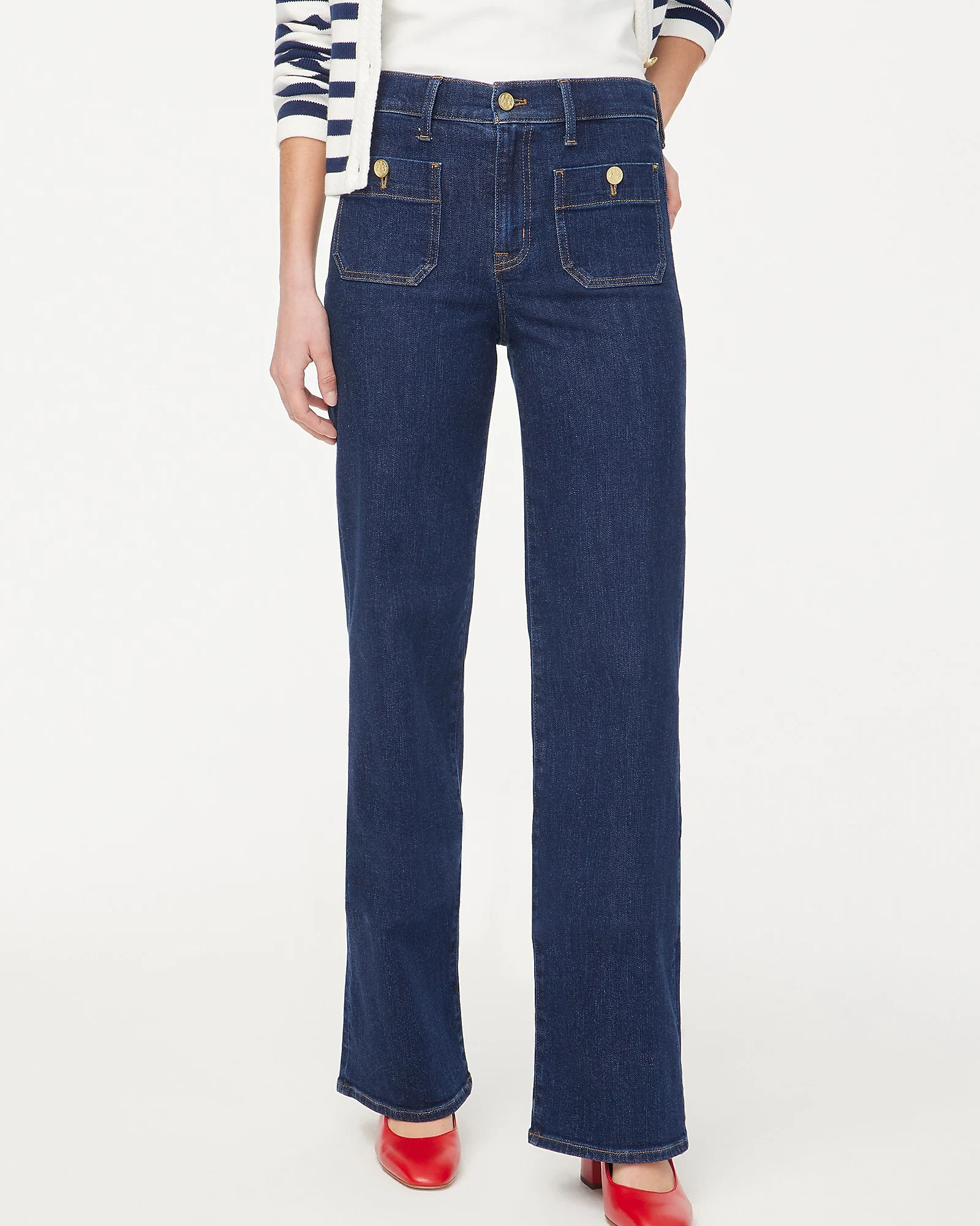 Slim wide-leg sailor jean in all-day stretch | J.Crew Factory