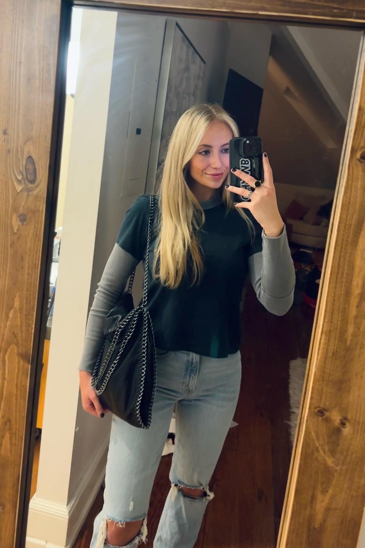 This short sleeve Agolde top is WELL worth its spot in my closet, as well as my go to jeans I can’t travel (or live) without! Whole fit is so easy and cute for a shopping day, chill night out, lunch with the girls, etc. Not to mention this BAG!! i’ve had so many ask where i got it so it’s linked here! linked a few similar items as well 🖤
top: small
jeans: 25 

#LTKtravel #LTKstyletip #LTKFind