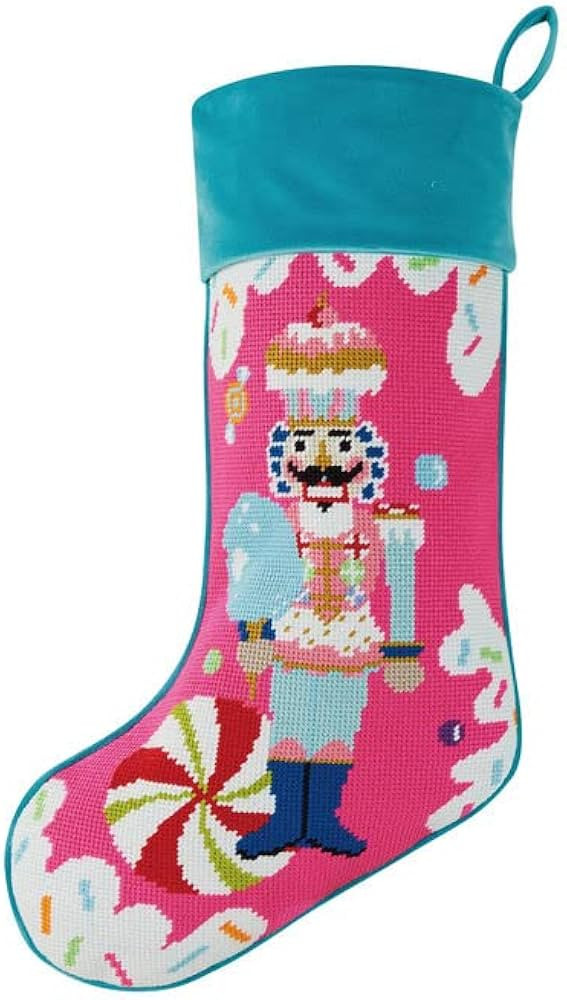 Peking Handicraft Colonel Cupcake Stocking, 18-inch Length, Poly Yarn, Poly Velvet, Christmas, Ho... | Amazon (US)
