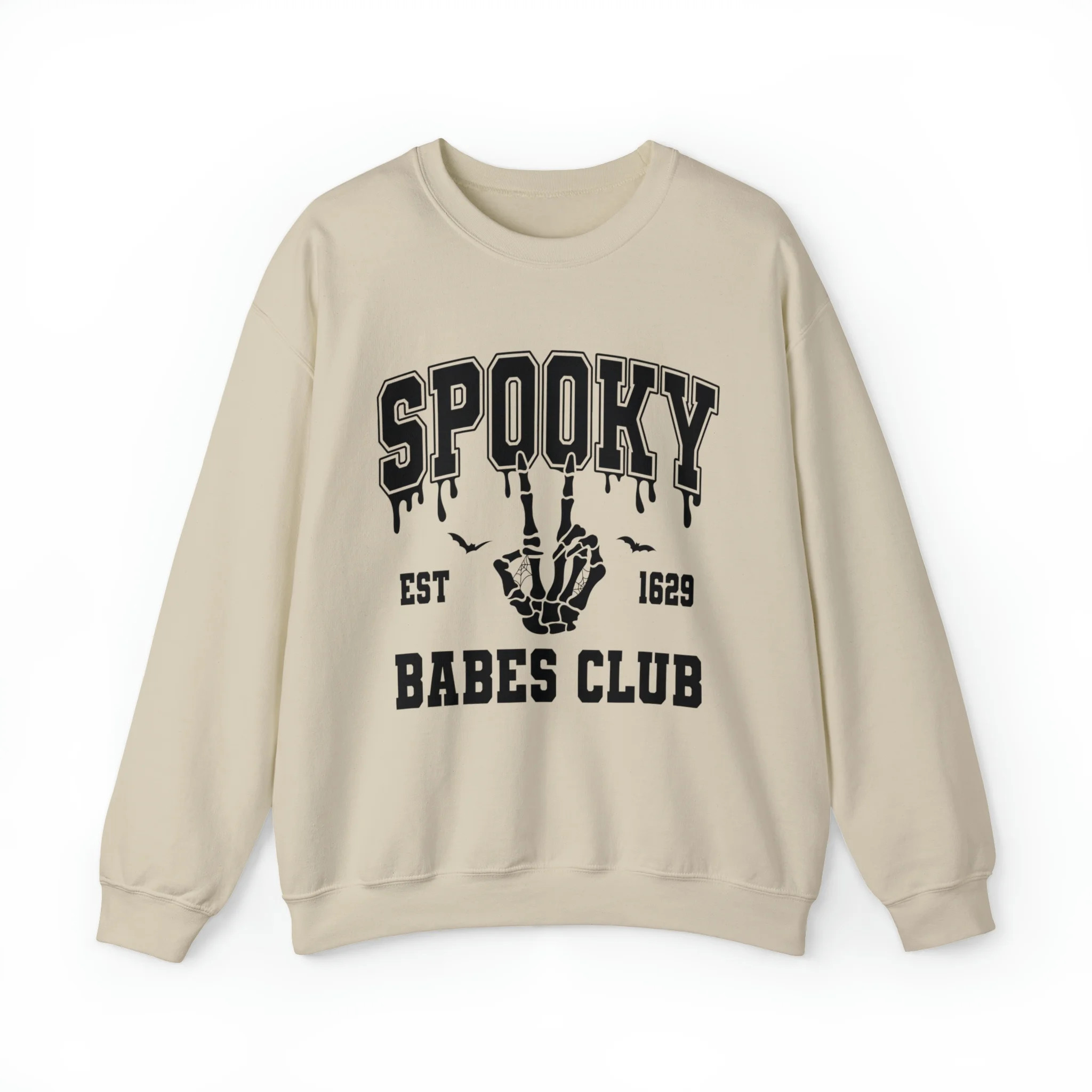 Spooky baba club, Halloween themed, hoodie Crewneck Sweatshirt | Walmart (US)
