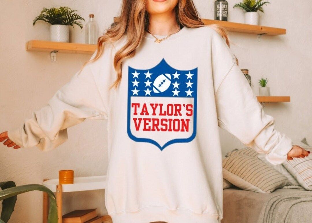 Taylor's Version NFL Spoof Sweatshirt, Taylor Swift Football Sweatshirt | Etsy (US)