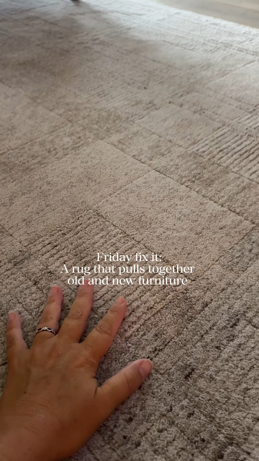 Today’s Friday fix-it features a rug from Wayfair to solve the problem of having some new furniture and some old furniture. Most of us can afford to buy new complete new rooms of furniture all the time and we went from cooler tones to warmer tones. The Ember rug has both a classic but a modern field and blends those different tones perfectly. It has a creamy tone to it, but also a texture that is modern but a classic pattern with the check. Grab one on Wayfair to pull your room together. Loloi hit a home run with this one and it’s 40% off right now!

#Wayfair #Solution #NeutralRug 

#LTKHome #LTKSaleAlert