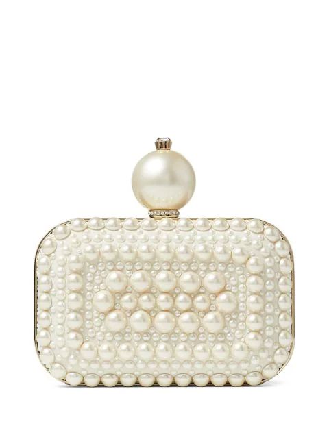 Micro Cloud pearl-embellished clutch bag | Farfetch (UK)