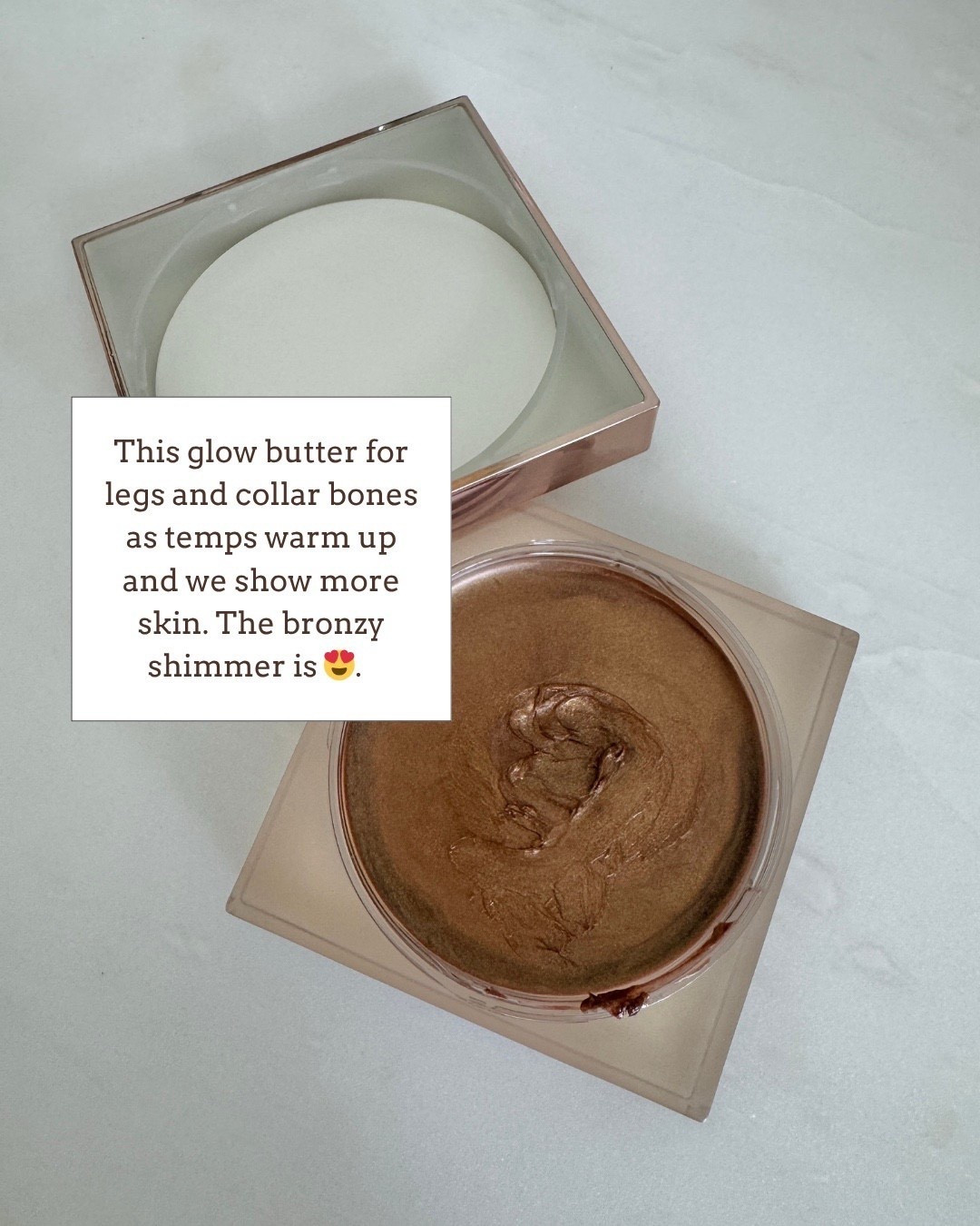 The bronze shimmer of this glow butter is a must for spring and summer for me 🙌🏻🙌🏻

#LTKActive #LTKdayinmylife #LTKSeasonal