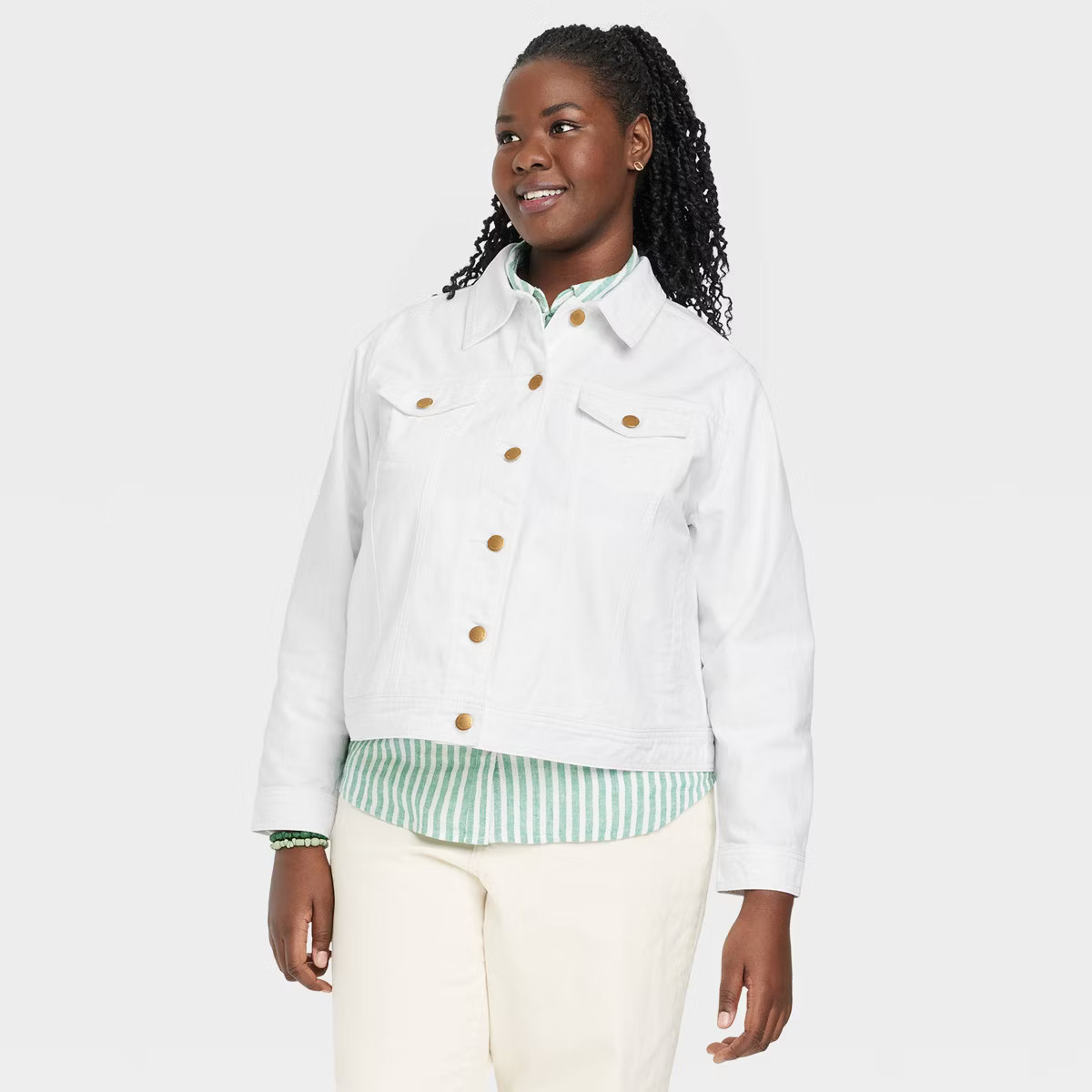 Women's Denim Jacket - Universal Thread™ White | Target