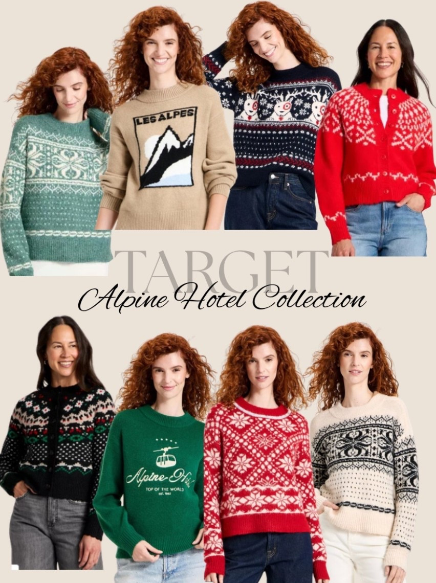 Target NEW Alpine hotel collection! 

#target #targetnewarrivals #targetalpinecollection #targetsweaters #targetstyle #christmassweaters #sweaters #holidaysweaters #sweatersunder50 #affordablestyle #holidaysweater #alpinehotelcollection 

#LTKSeasonal #LTKStyleTip #LTKFindsUnder50