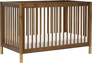 Babyletto Gelato 4-in-1 Convertible Crib with Toddler Bed Conversion in Natural Walnut and Brushe... | Amazon (US)