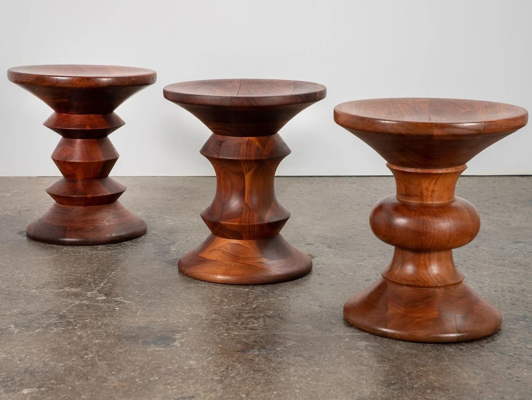 Set of Three Vintage Eames Time Life Stools - Etsy | Etsy (US)