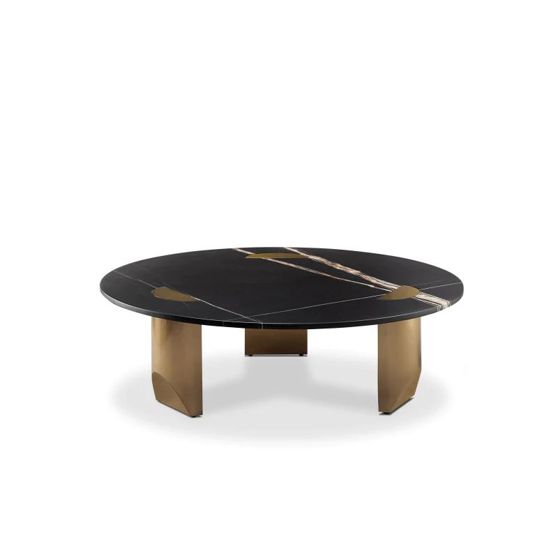 Patrina Black Marble Coffee Table | France and Son