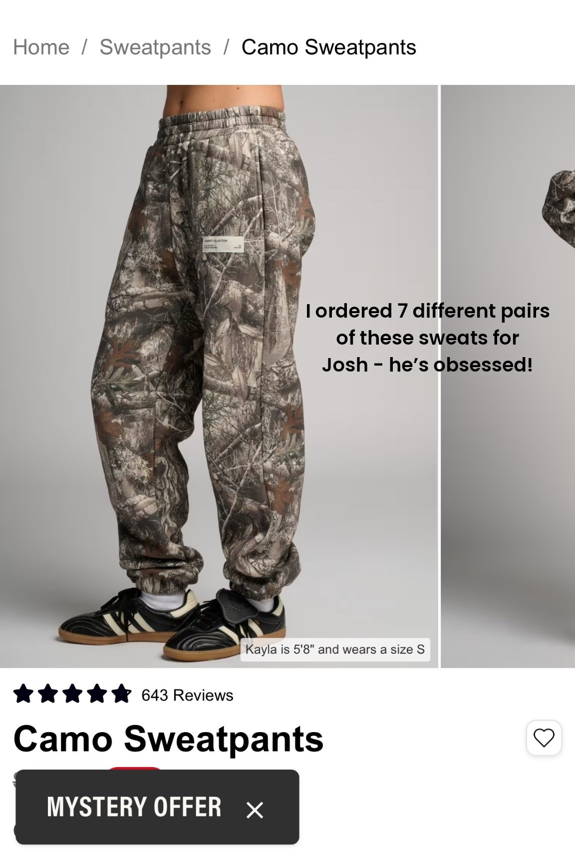 My husband is obsessed with these sweats!

I’ve ordered him 7 pairs, because he loves changing into comfy sweats and he’s choosing these over his lululemon. So affordable and comfortable. Unisex sizing 

Sweatpants, lounge, loungewear, camo, sweats, sweat sets, mens, women, unisex, comfortable, Father’s Day gift, men’s gift, dad, husband, boyfriend 

#LTKMens #LTKselfcare #LTKootd