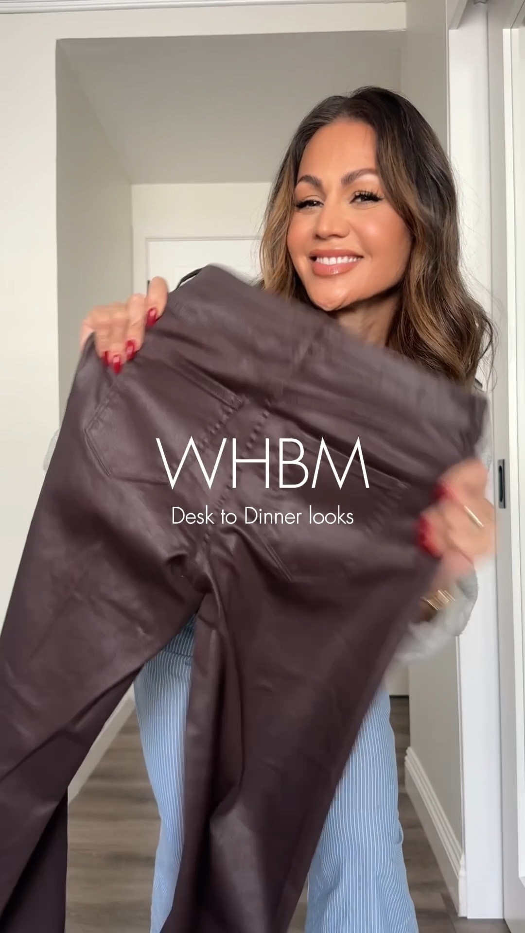 Workday ready. Dinner approved. These pieces do it all @WHBM
Sizing info:
Look 1
Coated jeans : 2
Sweater top: small 
 Cropped jacket : small 
Look 2
Red ribbed top: XS
flare trousers : 2
Scarf:  one size 
Look 3
Dress : XS
CROP JACKET:  small 
Asymmetrical sweater : small 
Wide leg satin trousers : 2
Scarf:  one size 


#LTKU #LTKootd #LTKgrwm