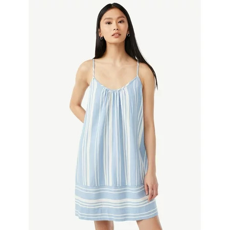 Free Assembly Women s Sleeveless Swing Dress | Walmart (US)
