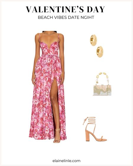 Valentine's Day Outfit for beach resort getaway  