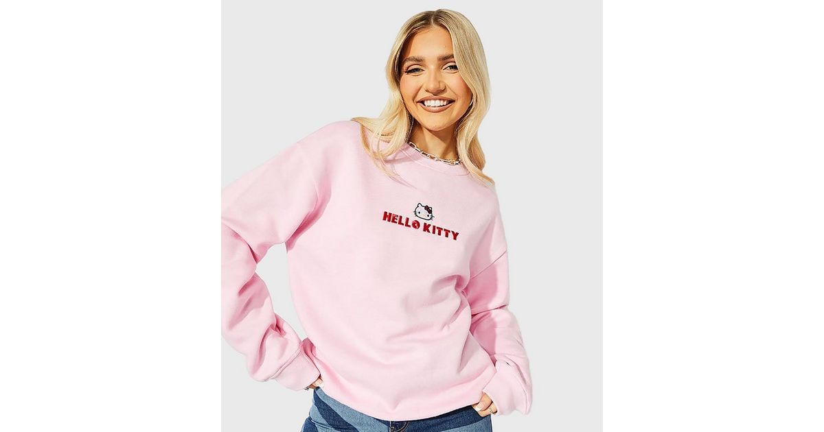 Skinnydip Pale Pink Hello Kitty Logo Sweatshirt
						
						Add to Saved Items
						Remove from... | New Look (UK)