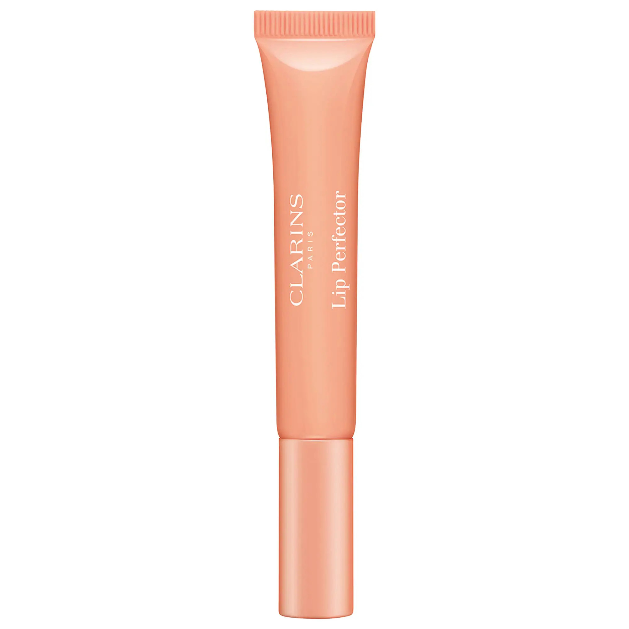 Clarins Lip Perfector Peptide-Plumping & Hydrating Lip Gloss 02 Apricot Shimmer 0.35 oz | Sephora (US)