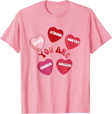 MMSM Unisex Valentine's Day T-Shirt, Black, Small | Amazon (US)