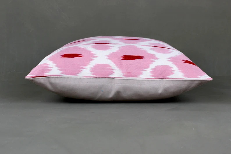 Pink Throw Pillow Coverpink Patterned Cushion - Etsy | Etsy (US)