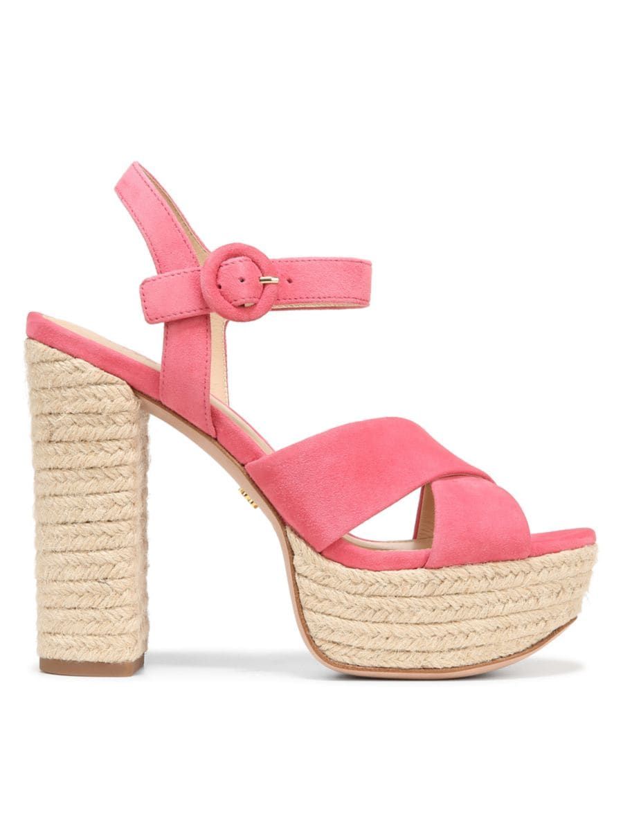 Lucille Suede Espadrille Platform Sandals | Saks Fifth Avenue