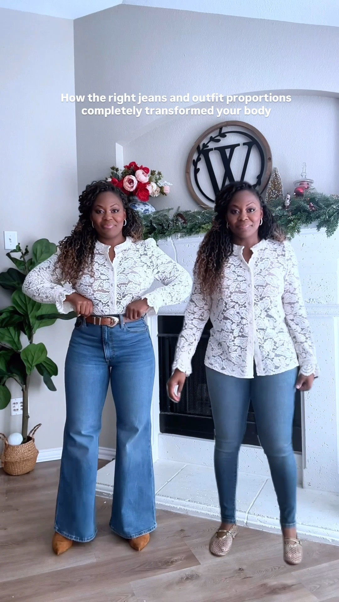 The power of wearing the right jeans and proportions for your body type

#LTKFindsUnder50 #LTKHoliday