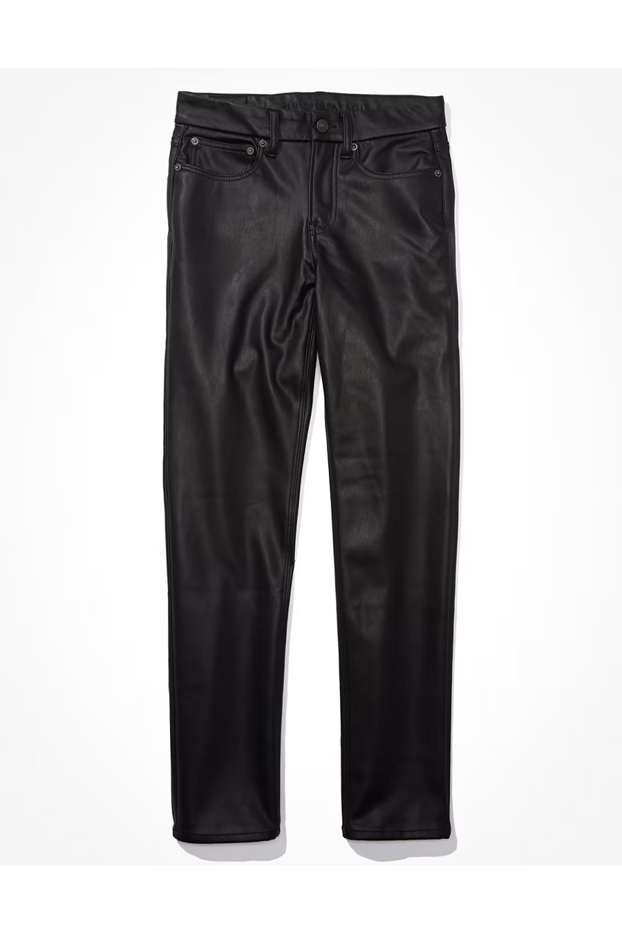 AE Stretch Vegan Leather '90s Straight Pant | American Eagle Outfitters (US & CA)