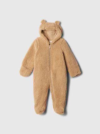 Baby Sherpa Hoodie One-Piece | Gap Factory