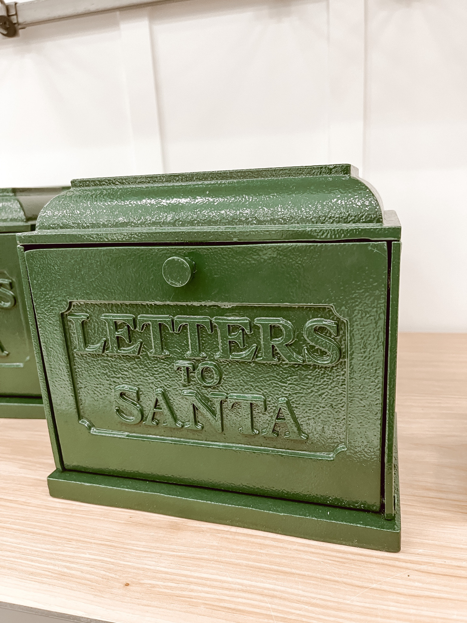 I was charmed by this Letters to Santa mailbox at Target. It is from the Hearth and Hand with Magnolia line and could be used for both indoor and outdoor use because it is so sturdy and heavy. It has a powder-coated finish and features two hanging brackets. 

#LTKSeasonal #LTKHome #LTKHoliday