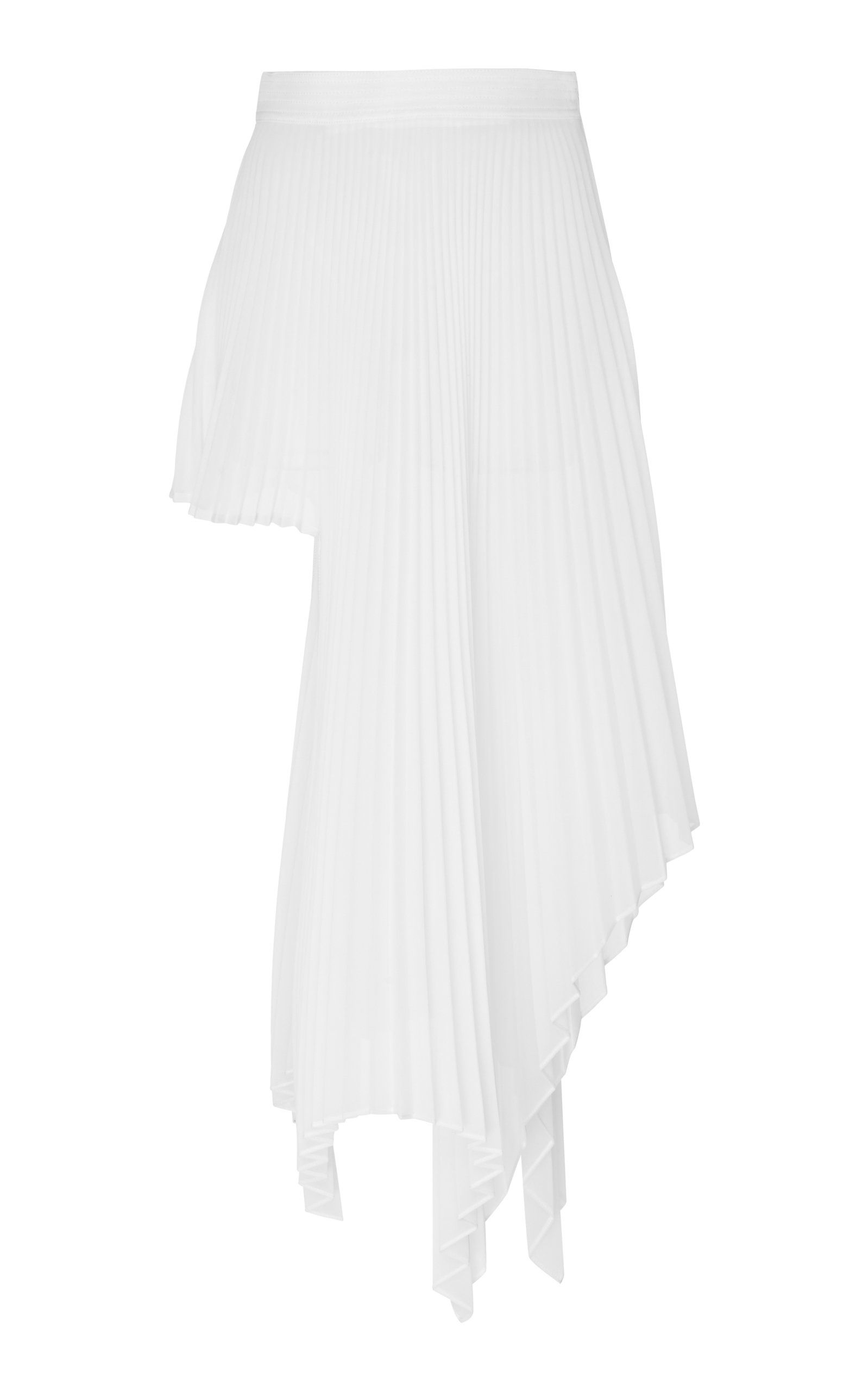 Asymmetric Pleated Voile Skirt | Moda Operandi Global