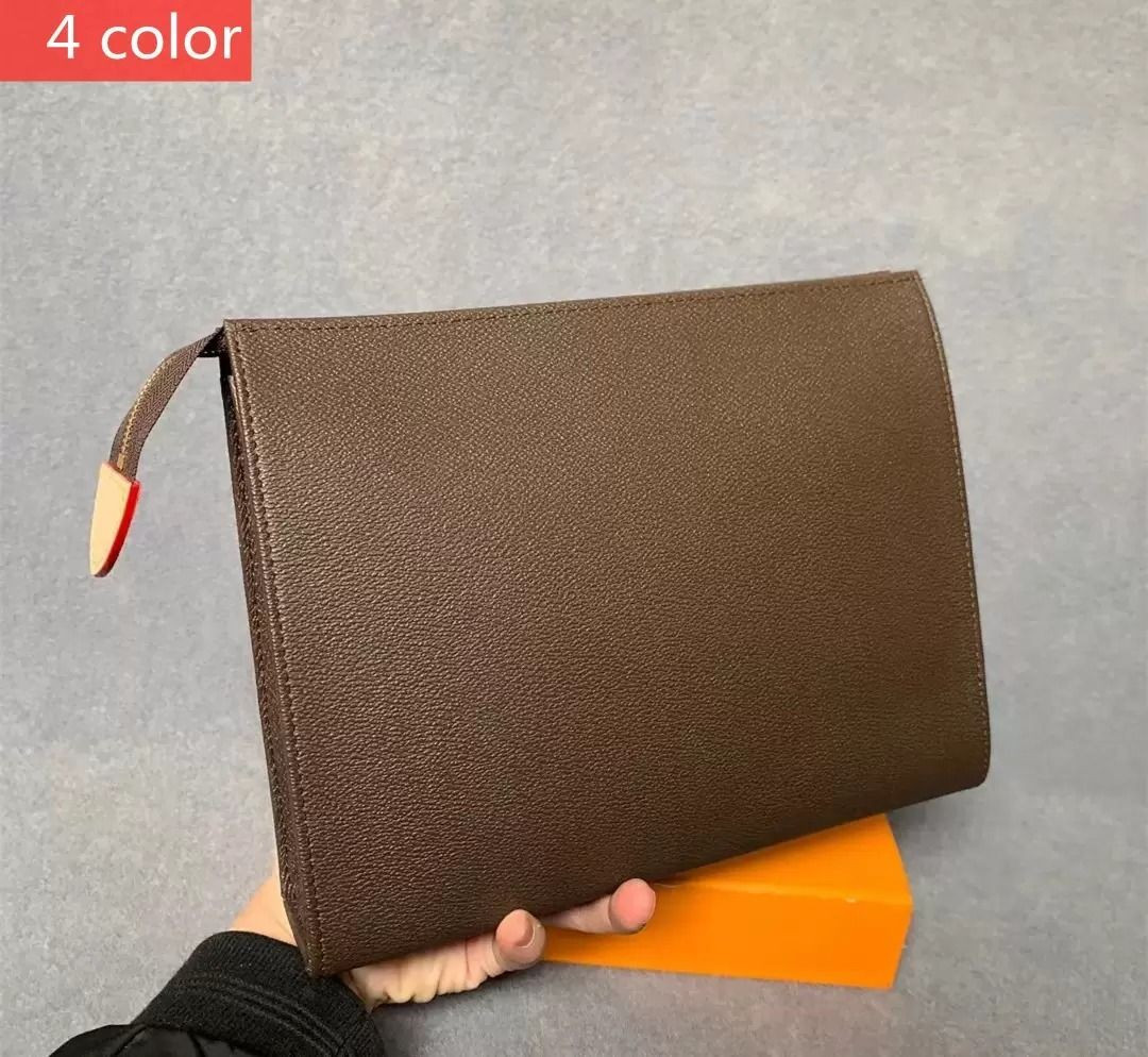 Designers Luxurys Men Clutch Bags Wallet Toiletry Pouch Handbags Purses Women Leather Handbag Vin... | DHGate