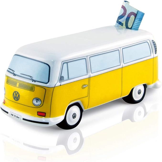BRISA VW Collection - Volkswagen Savings Bank Piggy Bank in T2 Bus Design (Classic Bus/Orange) | Amazon (US)